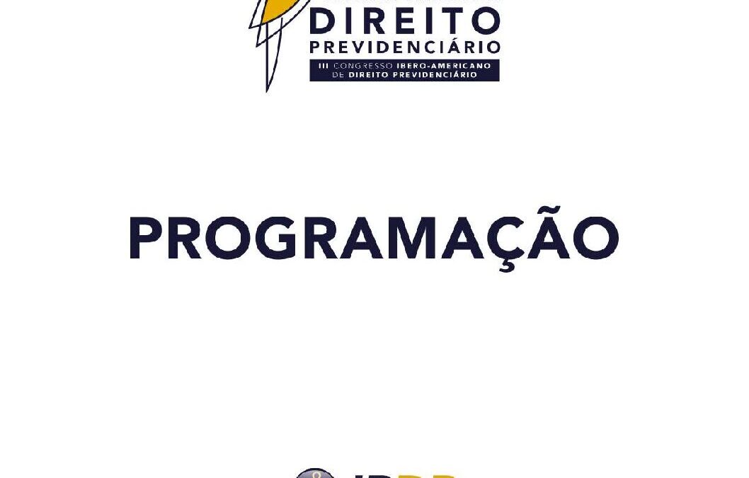 Programação Congresso IBDP Instituto Brasileiro de Direito